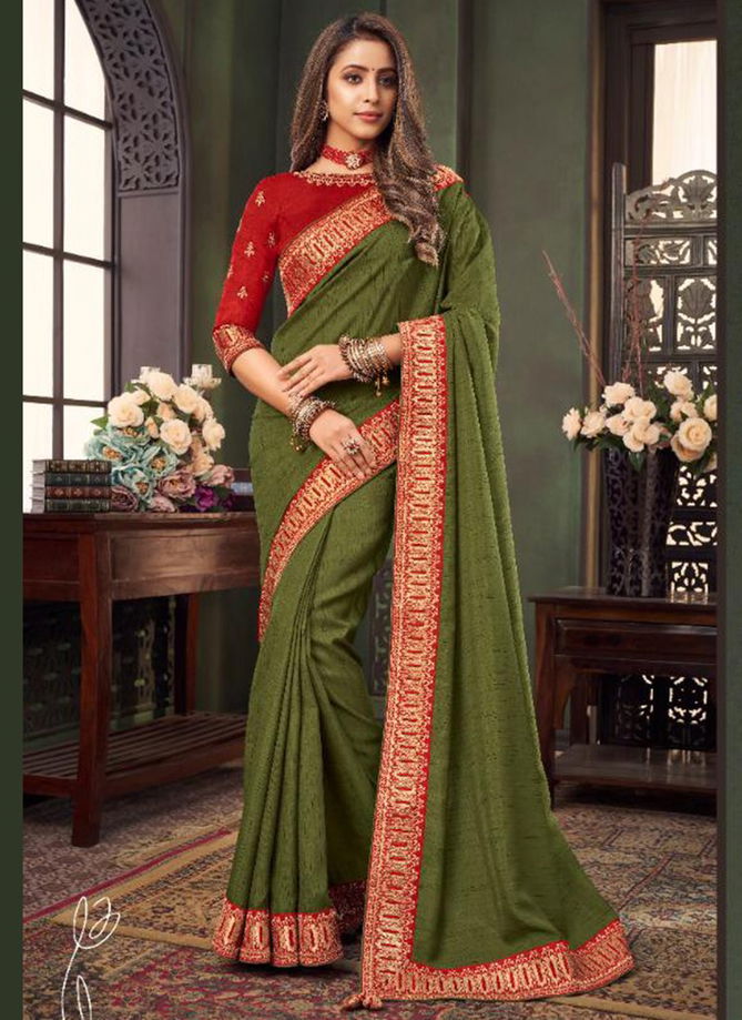 ANMOL MYRAH Latest Fancy Designer Heavy Party Festive Wear Fancy Fabric Stylish Saree Collection